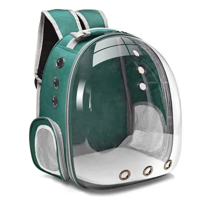 LAZYCAT™Back expandable cat backpack space capsule transparent pet carrier