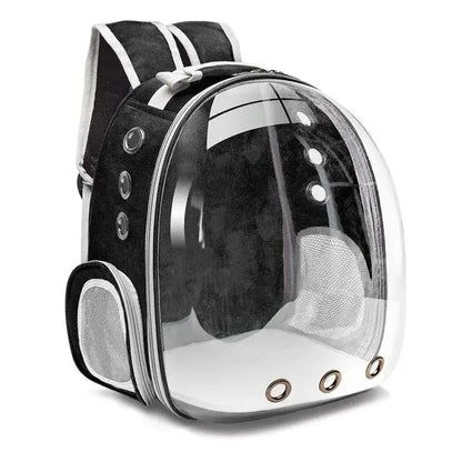 LAZYCAT™Back expandable cat backpack space capsule transparent pet carrier