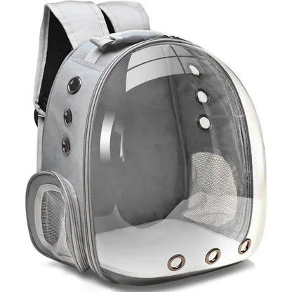 LAZYCAT™Back expandable cat backpack space capsule transparent pet carrier